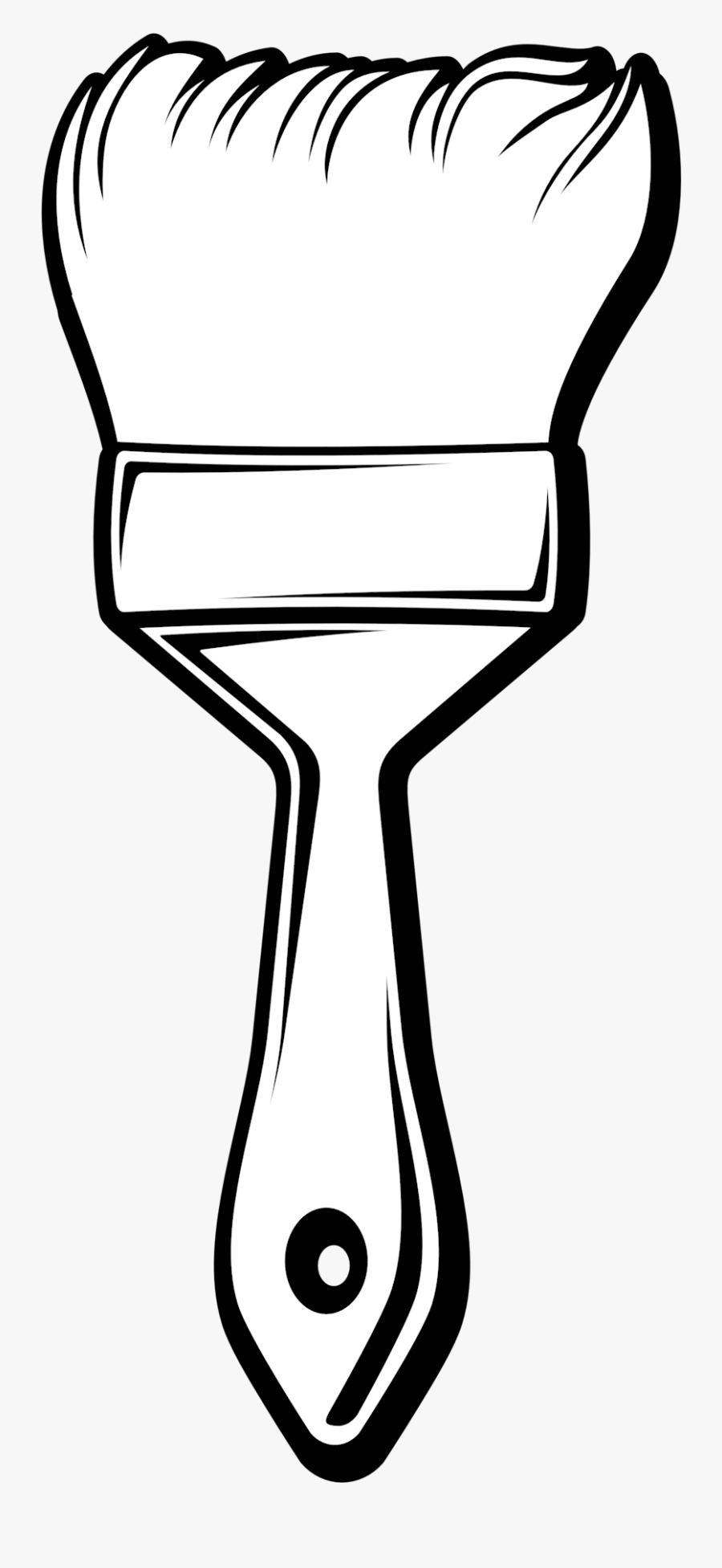 Paintbrush Paint Brush Clip Art Free Clipart Images - Paint Brush Black And White Clipart, Transparent Clipart