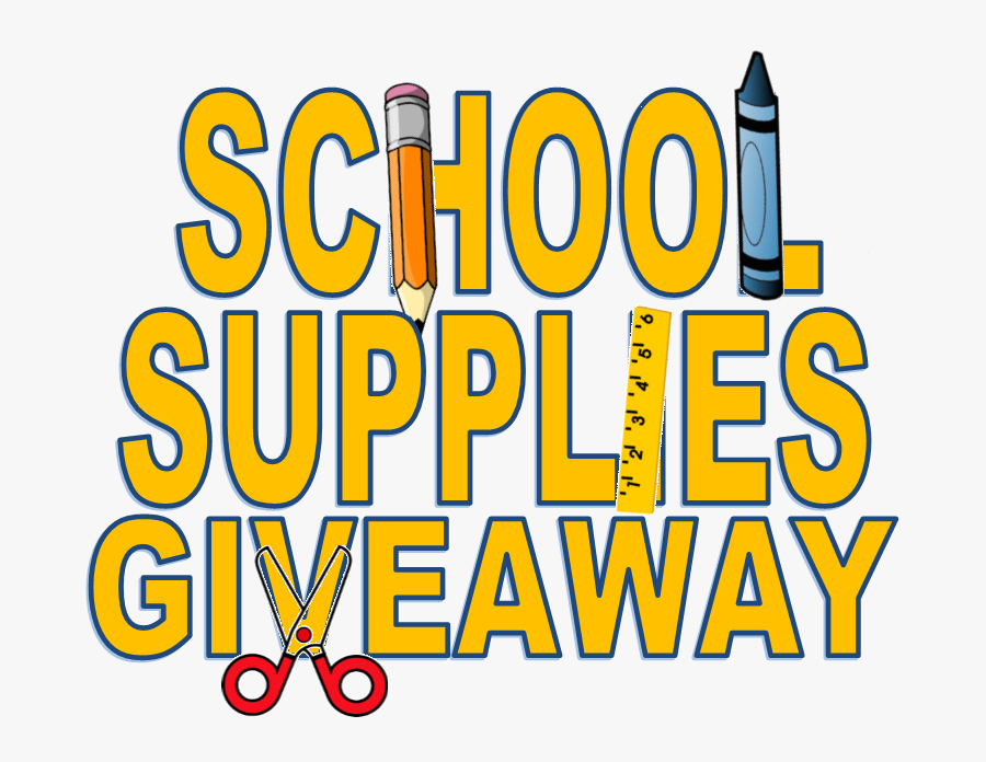 School Supply - School Supply Giveaway Clipart, Transparent Clipart