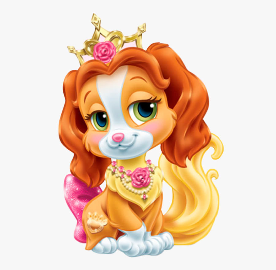 Ariel Belle Snow Dog Rapunzel White Puppy Clipart - Disney Princess Palace Pets Teacup, Transparent Clipart