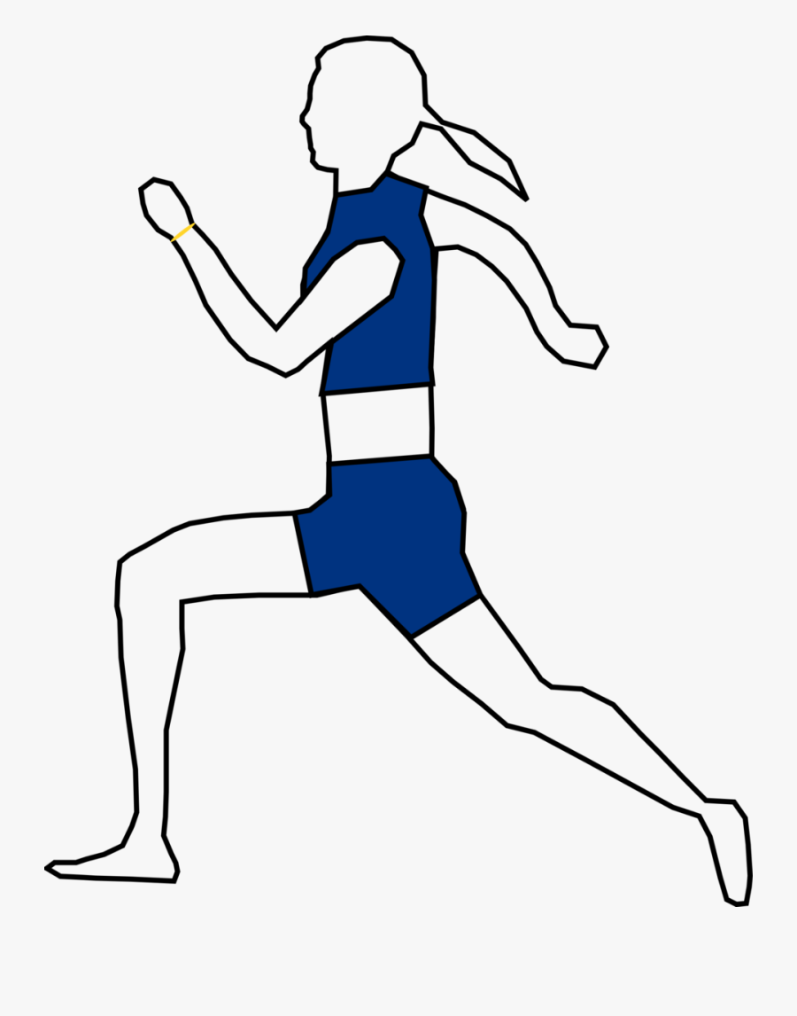 Jogging Exercise Clipart - Drawing Of Someone Jogging, Transparent Clipart