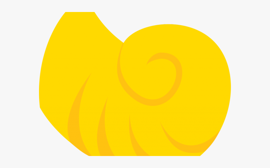 Yellow Clipart Seashell - Circle, Transparent Clipart
