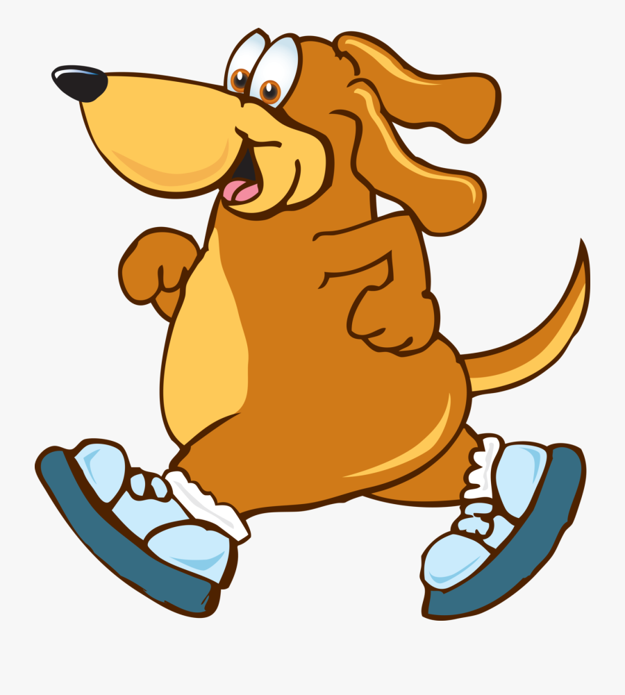 Dog Walking Exercise Clipart - Dog Walking, Transparent Clipart