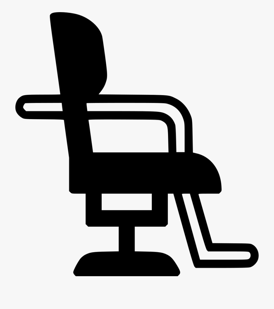 Chair Clipart Svg - Salon Furniture Barber Hair Cutting Hairdresser Chair, Transparent Clipart