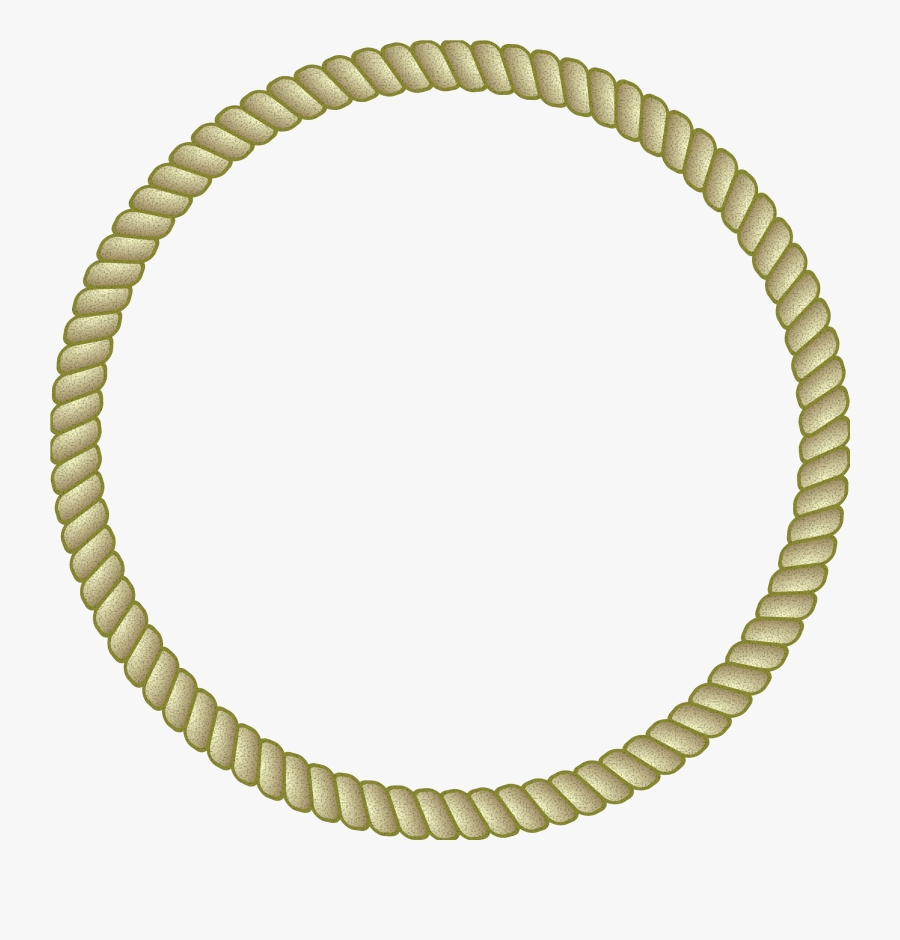 Round Rope Border - Rope Circle Border Png, Transparent Clipart