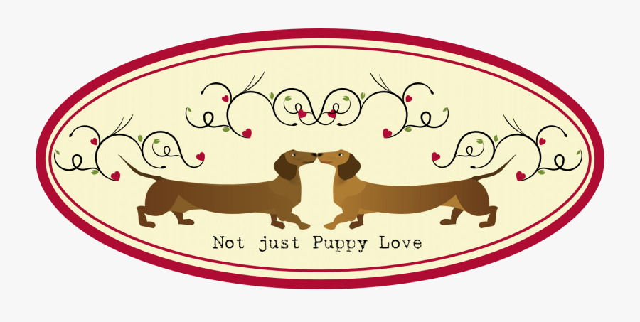 Dachshund Puppy Clipart - Dachshund Valentine, Transparent Clipart