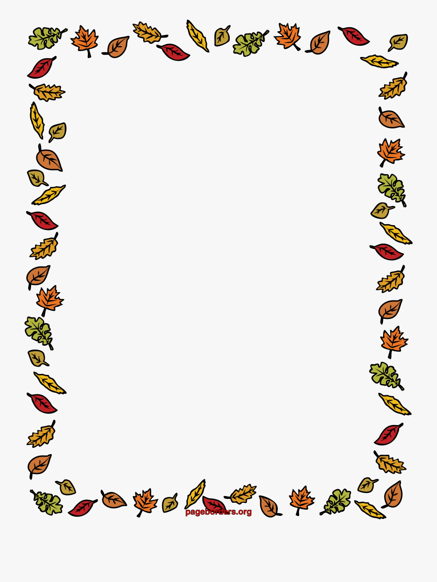 Fall Border Free Borders Clip Art Page And Vector Graphics - Fall Border, Transparent Clipart