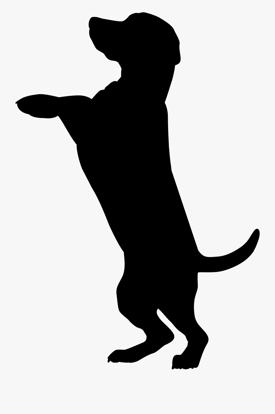 Dog Clipart Silhouette - Clipart Dog Silhouette Png, Transparent Clipart