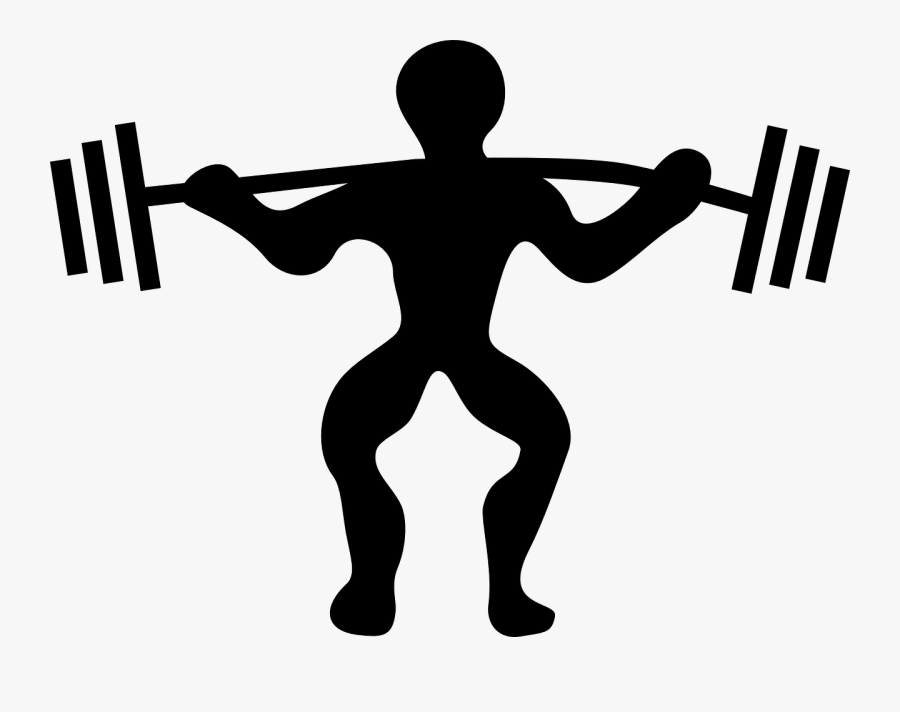 Clip Art Weight Lifting, Transparent Clipart