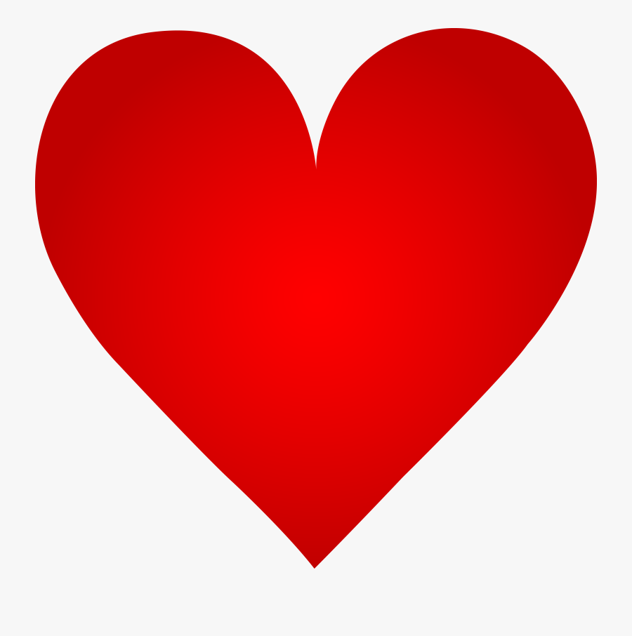 Big Red Heart Free, Transparent Clipart