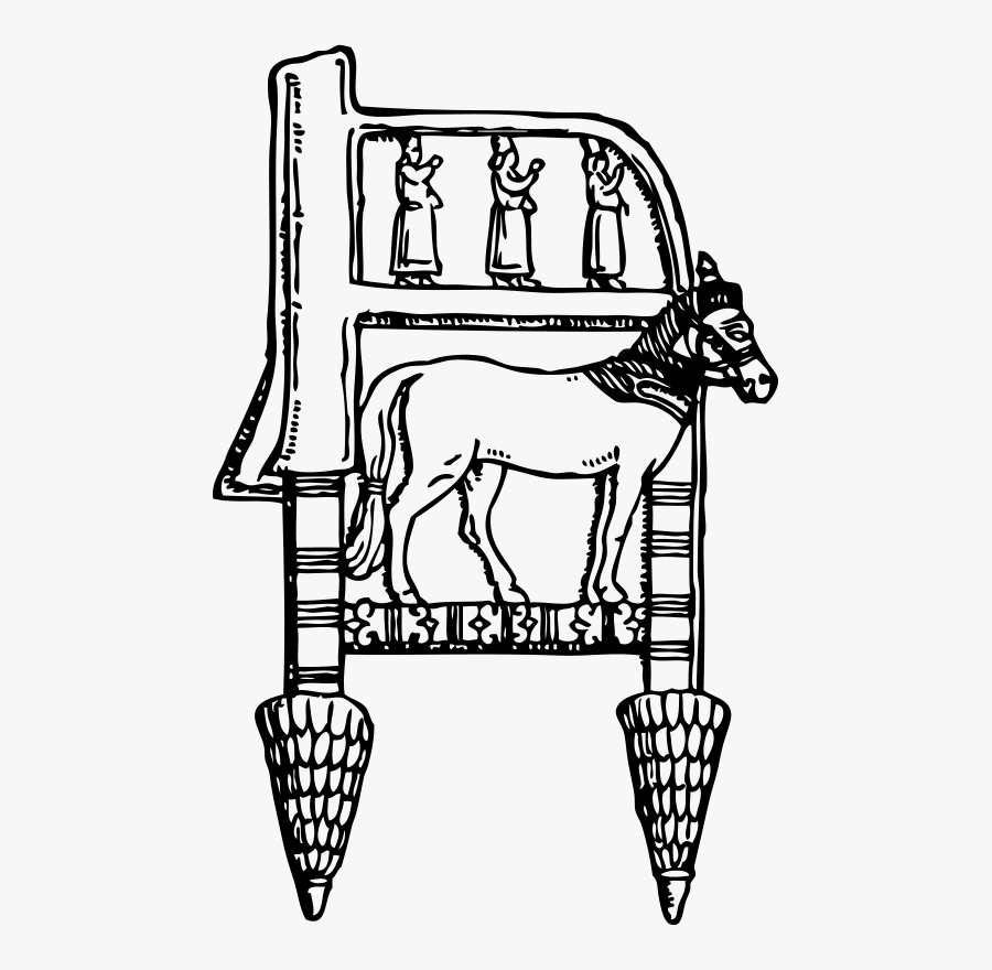 Assyrian Chair Clip Art - Mesopotamia Furniture, Transparent Clipart
