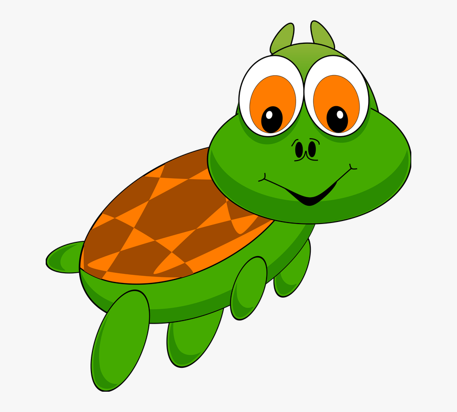 Turtle, Tortoise, Animal, Cartoon, Zoo, Funny, Comic - Cartoon Turtle Transparent Background, Transparent Clipart