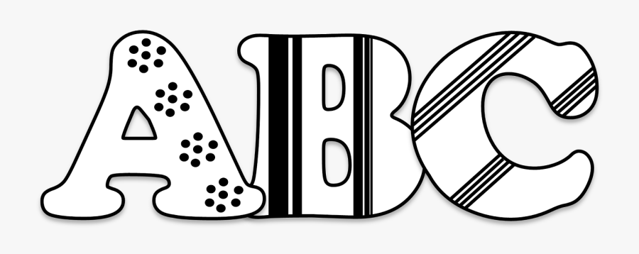 Abc Blocks Abc Border Clip Art Free Clipart Clipartandscrap - Abc Clipart Black And White, Transparent Clipart