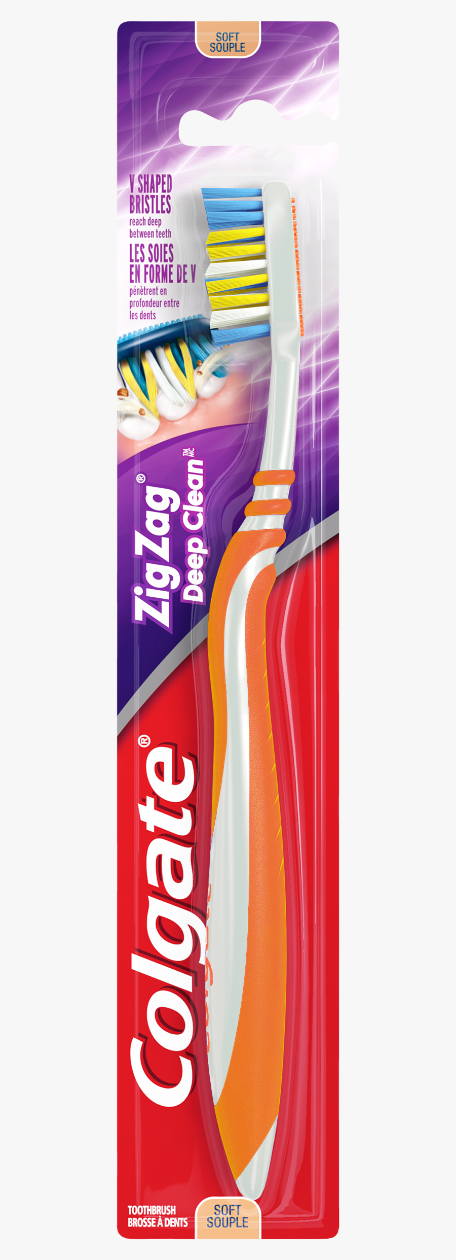 Clipart Transparent Library Colgate Zig Zag Deep - Colgate Zig Zag Soft Toothbrush, Transparent Clipart