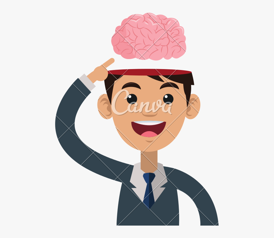 Person Icons Brain - Finger Pointing To Head Clipart, Transparent Clipart