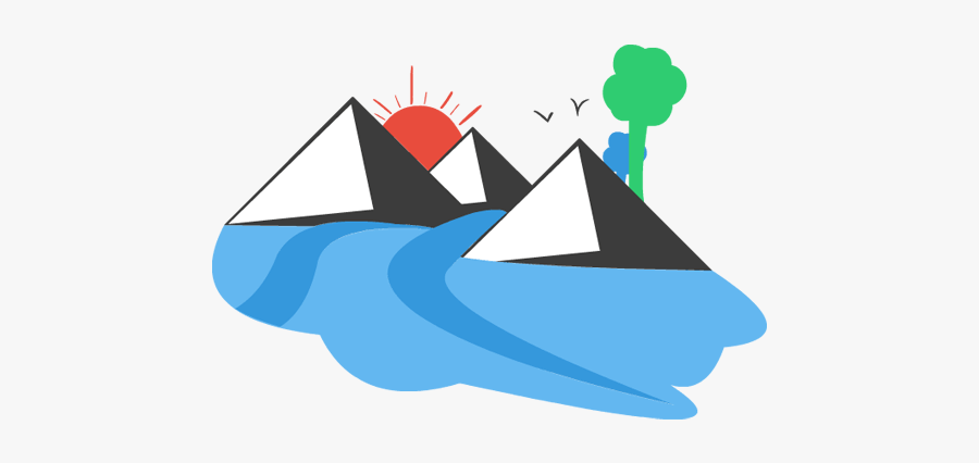 Mountain And River Clipart, Transparent Clipart