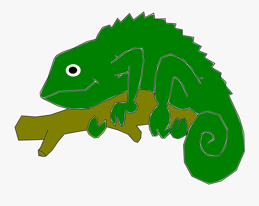 Reptile Valentine Card Clipart , Png Download - Cartoon Chameleon Gif Png, Transparent Clipart