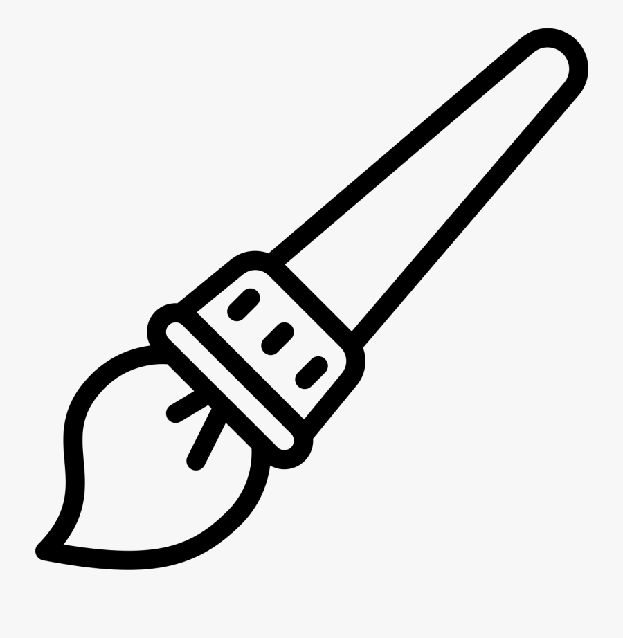 Paint Brush Icon - White Brush Vector Icons Png , Free Transparent ...