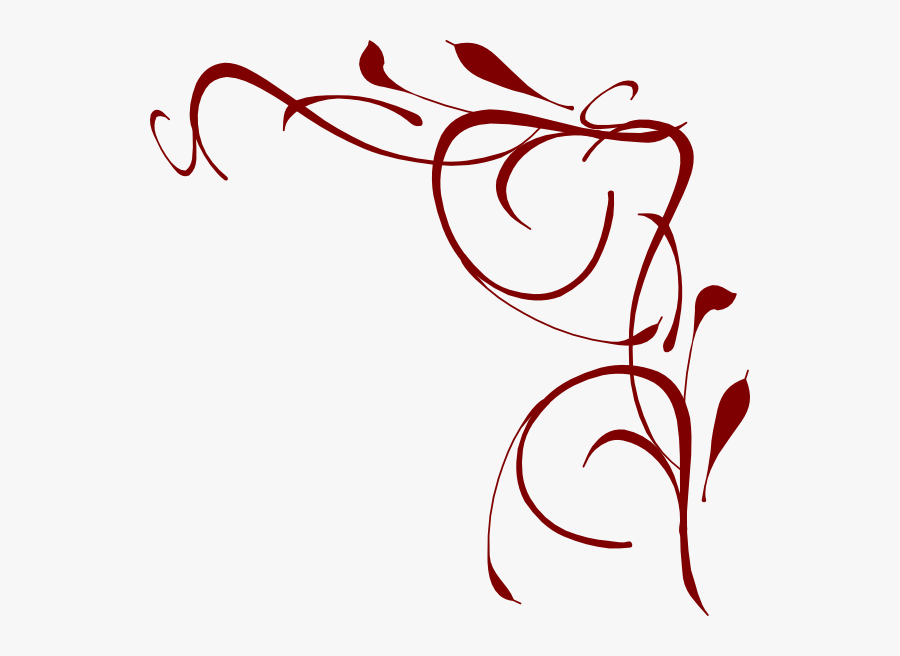 Swirl Corner Borders Clip Art Clipart Free - Front Page Assignment Design, Transparent Clipart