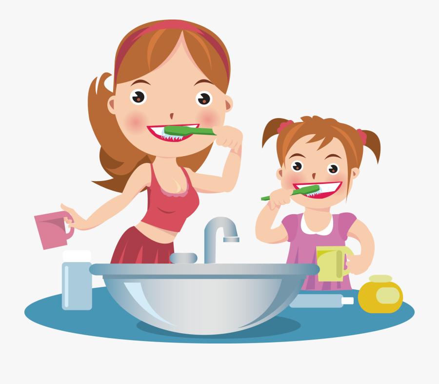 Clip Art Brush Teeth Cartoon Image - Video Modeling, Transparent Clipart