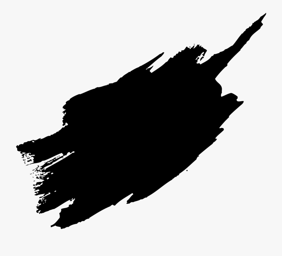 Clip Art Black Paint Stroke - Paint Brush Stroke Png, Transparent Clipart