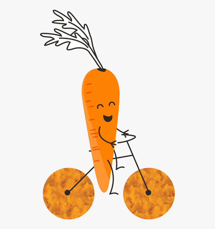 Carrot Clipart Vegetable Individual - Carrot Bicycle, Transparent Clipart