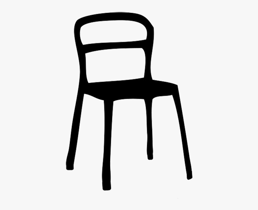Chair Silhouette At Getdrawings - Black Cartoon Chair Png, Transparent Clipart
