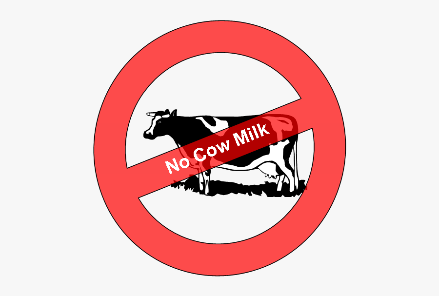 No Cows Milk Sign, Transparent Clipart