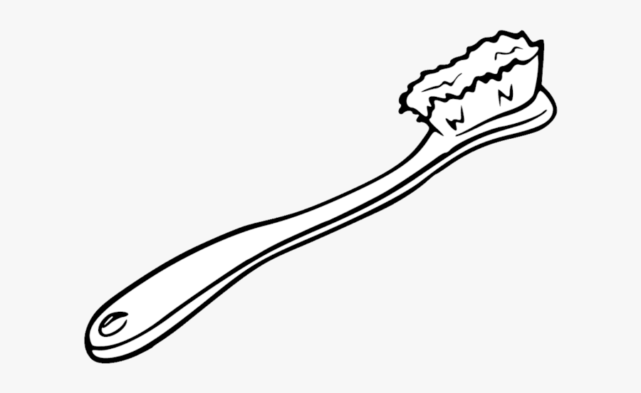 75528 - Toothbrush Png Black And White, Transparent Clipart