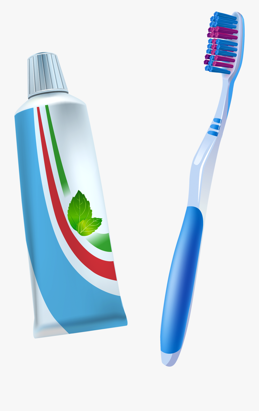 Toothbrush Png Free Download - Escova De Dentes E Pasta, Transparent Clipart