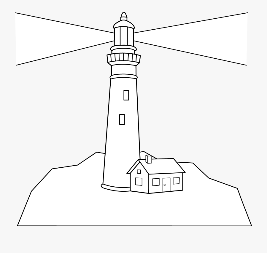 Lighthouse Clipart Black And White Free Clipartandscrap - Clipart Lighthouse Black And White, Transparent Clipart