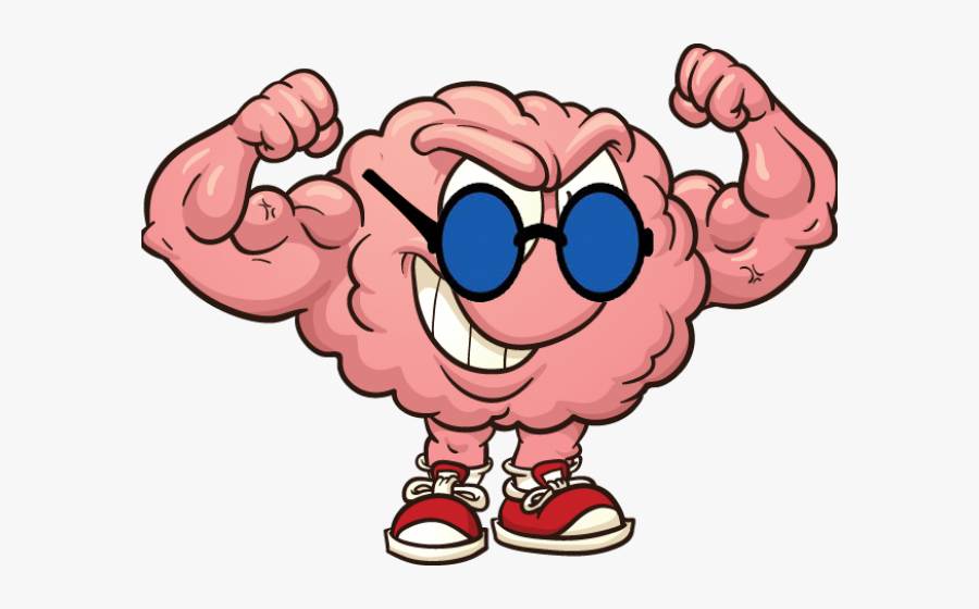 Brain Clipart Muscles - Brain With Muscles Cartoon, Transparent Clipart