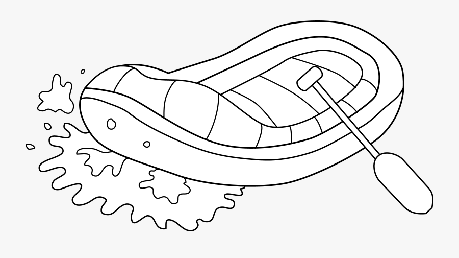 Clip Art River Rafting Clipart - White Water Raft Clip Art, Transparent Clipart