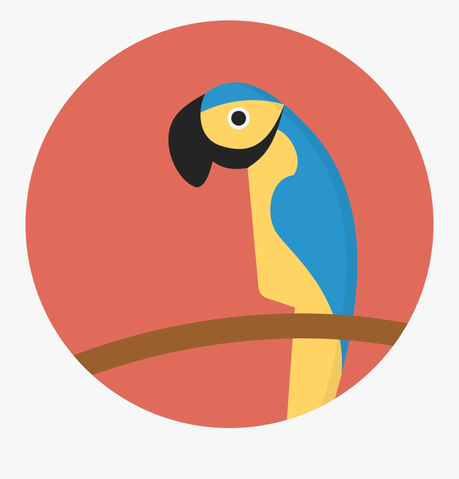 Parrot Clipart Zoo - Parrot In A Circle, Transparent Clipart