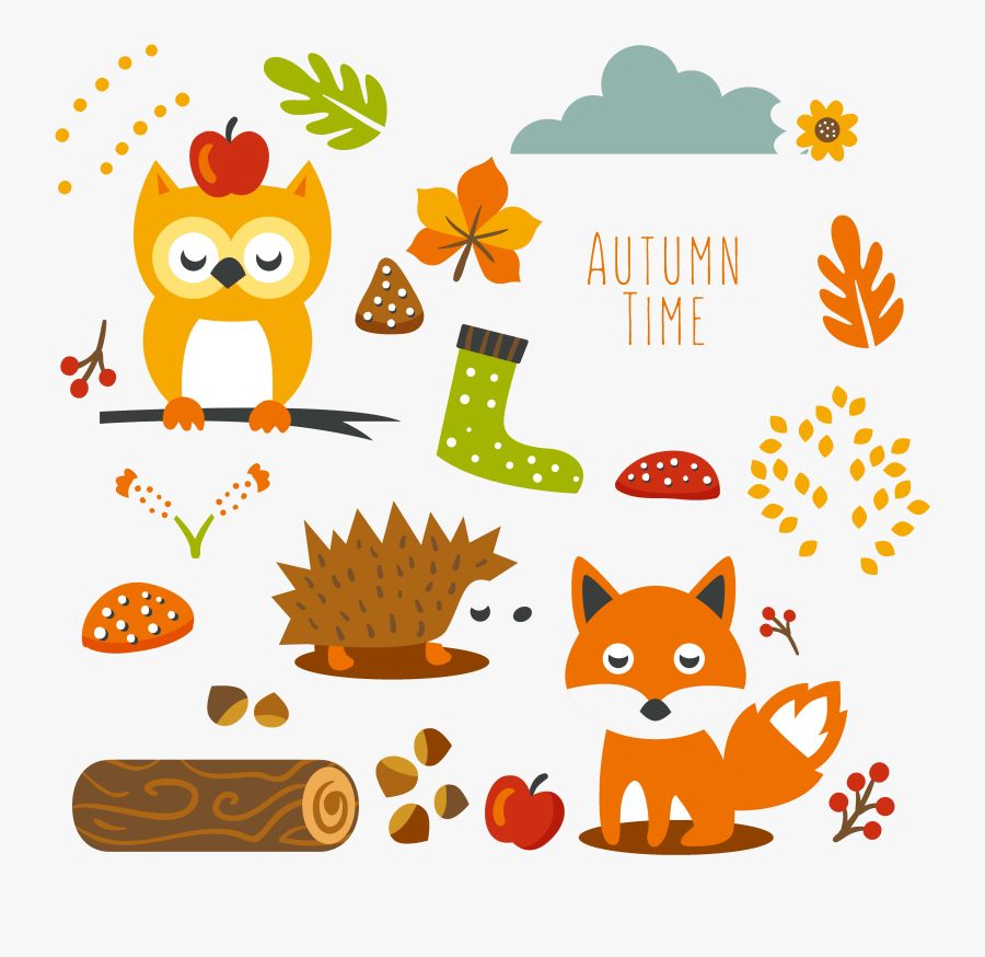 September Decorations Clipart Autumn Within Transparent - Autumn Png Cute, Transparent Clipart