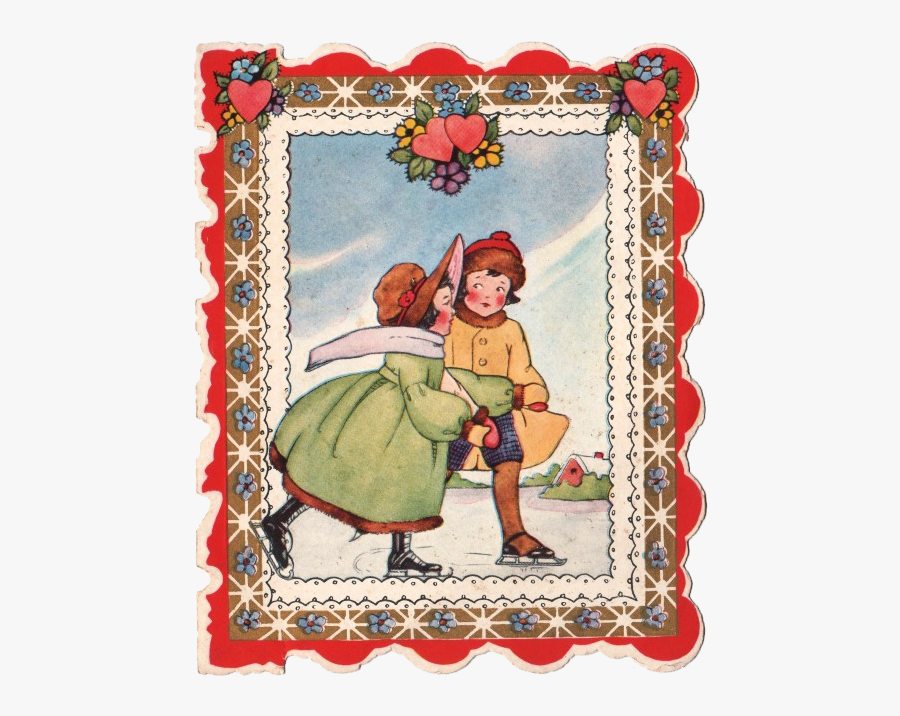 Vintage Valentine Clip Art, Transparent Clipart
