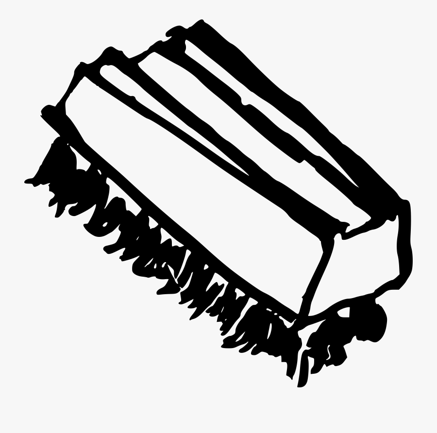 Painting Brush Clipart, Vector Clip Art Online, Royalty - Brush Clip Art Black And White, Transparent Clipart