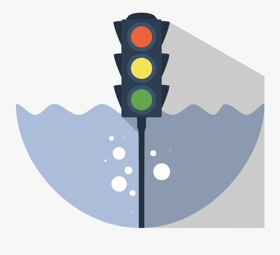 Stream Clipart Dirty River - Traffic Light, Transparent Clipart