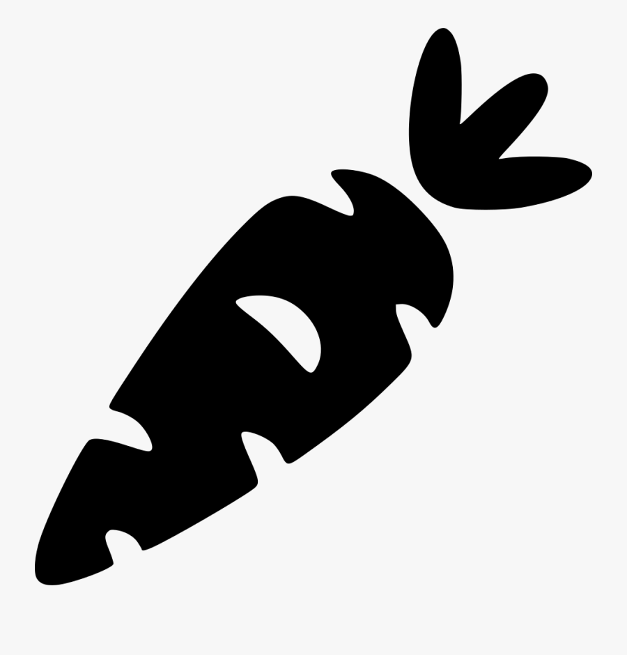 Silhouette Carrot Clipart , Png Download - Carrot Silhouette Transparent Background, Transparent Clipart
