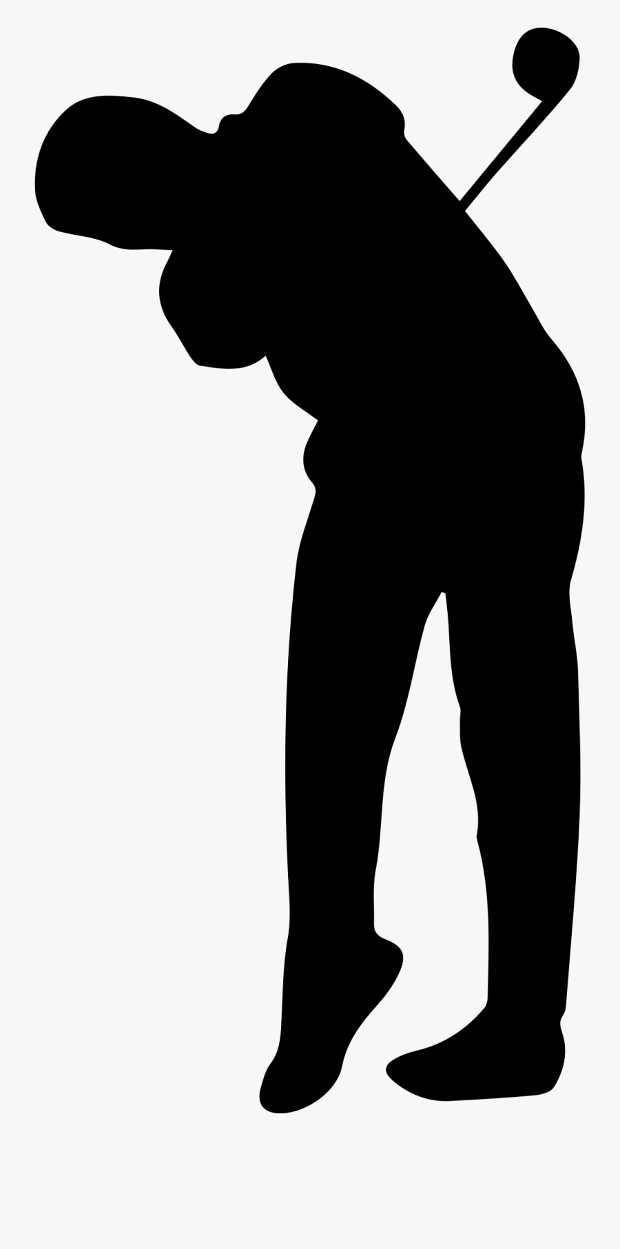 Clipart - Silhouette Transparent Golf Clip Art, Transparent Clipart