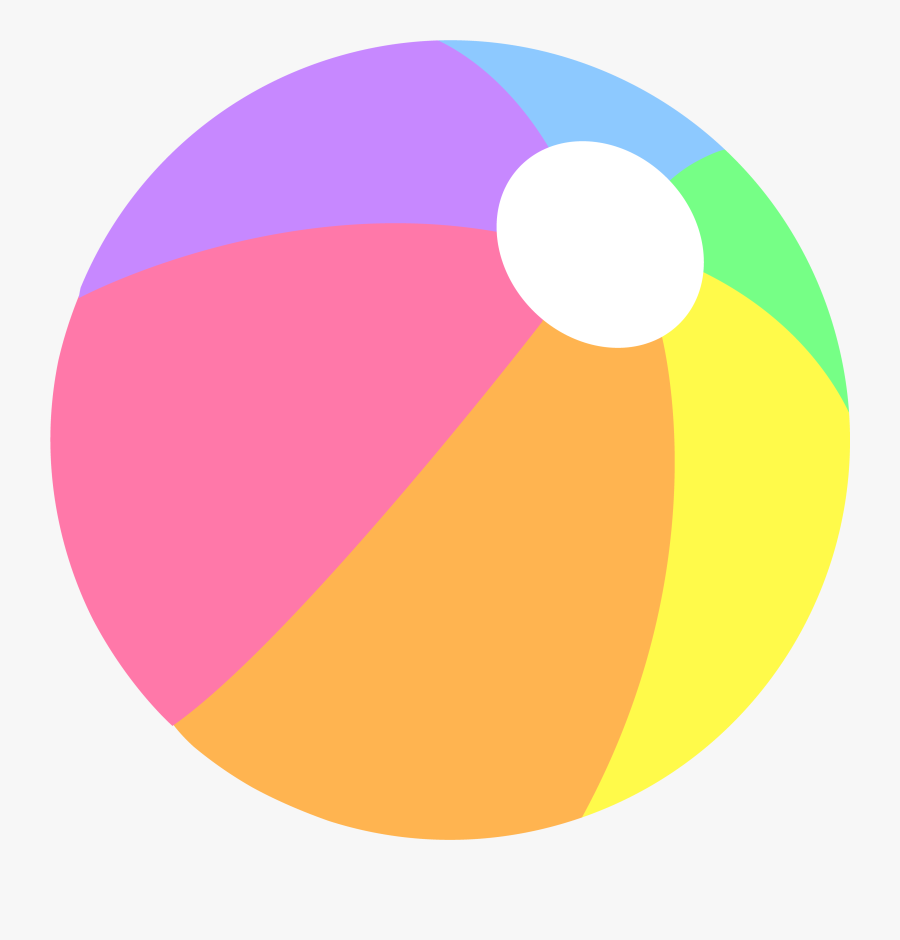 Cute Beach Ball Clipart, Transparent Clipart