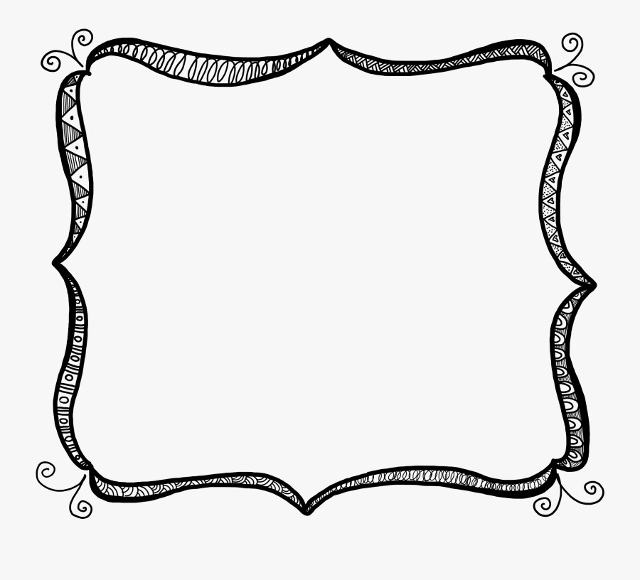 School Supplies Clipart Black And White Borders - Frame Clipart, Transparent Clipart