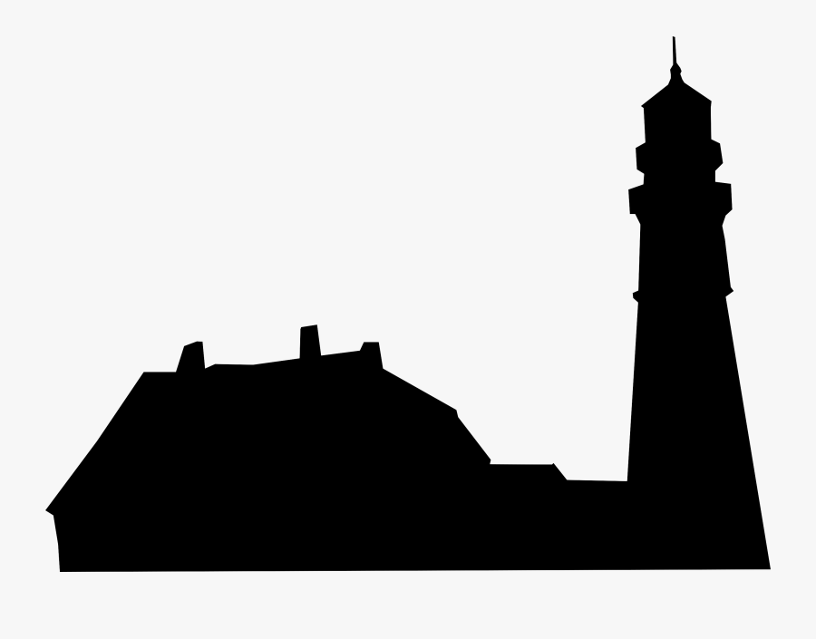 Lighthouse Silhouette Png - Portland Head Light Silhouette, Transparent Clipart