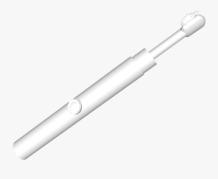 Toothbrush All White - Oar, Transparent Clipart