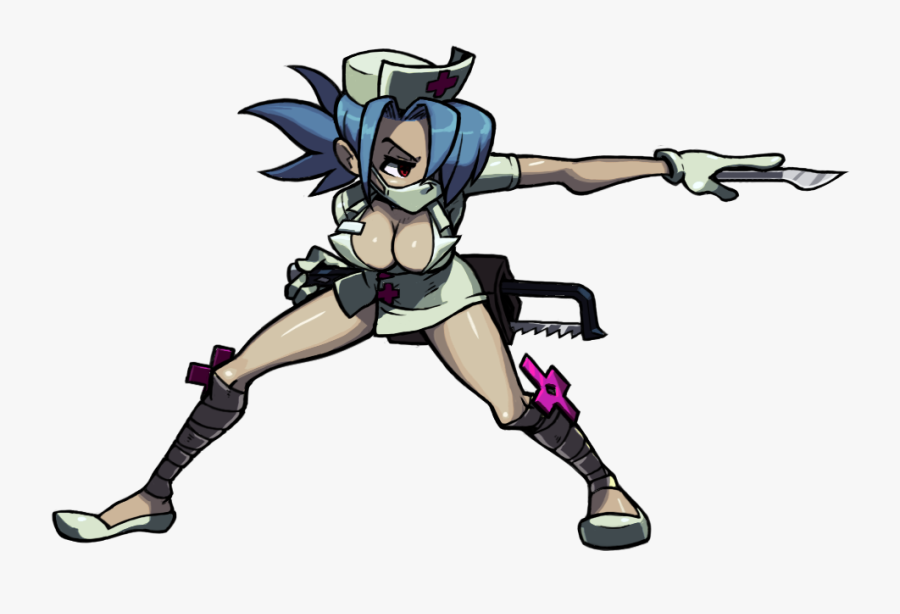 Valentine Jabs Her Opponent, Produces An Item , Then - Skull Girls Valentine, Transparent Clipart