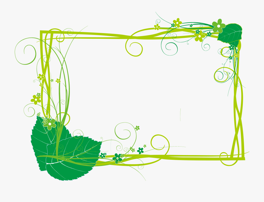 Clip Art Green Designer Clip Art - Picture Frame, Transparent Clipart
