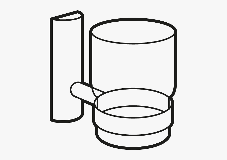 Bath Accessories Line Art, Transparent Clipart