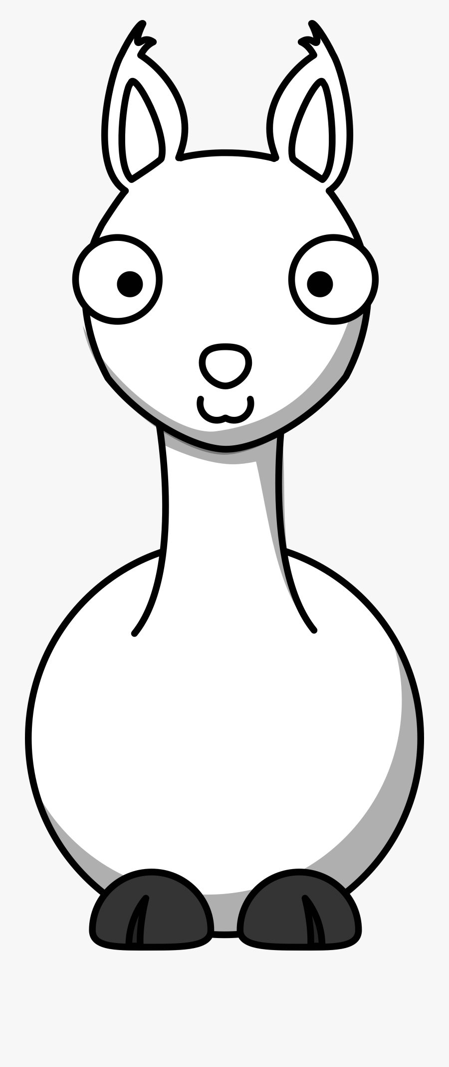 Llama Clip Art - Cartoon Llama Coloring Pages, Transparent Clipart