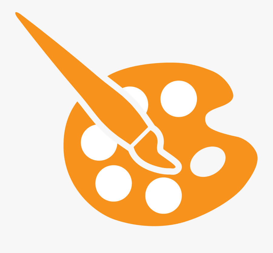 Paintbrush Clipart Orange, Transparent Clipart