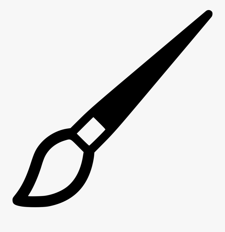 Paint Brush Clipart Svg - Black Paint Brush Png, Transparent Clipart