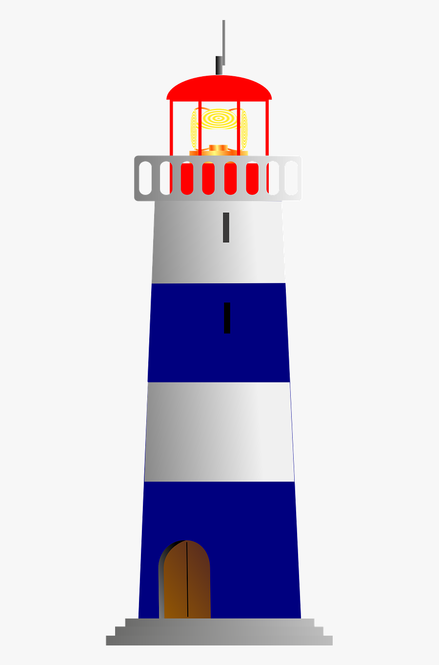 Clip Art Vector Graphics Openclipart Free Content Illustration - Lighthouse Clip Art, Transparent Clipart